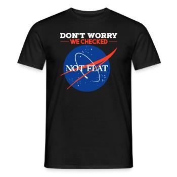 Science Physics Vol spatial - T-shirt homme - noir - Devant - AI Model Male 178 light (178cm)