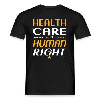 Healthy Health Care Human Rights Gift - Men's T-Shirt - black - Front - AI Model Male 178 light (178cm)