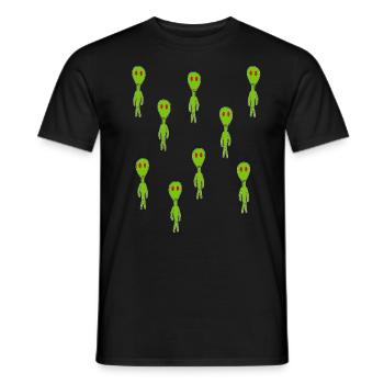 étrangers - T-shirt homme - noir - Devant - AI Model Male 178 light (178cm)