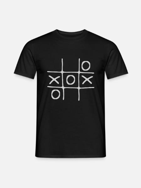 Tic Tac Toe - Men's T-Shirt - black
