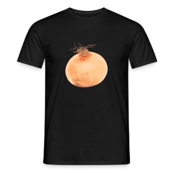 Zwiebel - Männer T-Shirt - Schwarz - Vorne - AI Model Male 178 light (178cm)