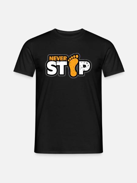 Füße Fuß Geschenk - Männer T-Shirt - Schwarz