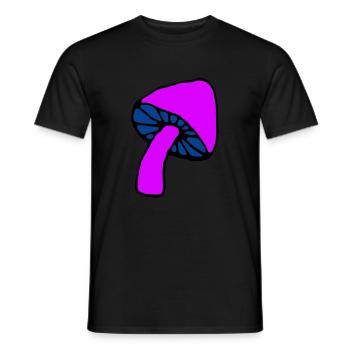 Pilz psychedelisch - Männer T-Shirt - Schwarz - Vorne - AI Model Male 178 light (178cm)