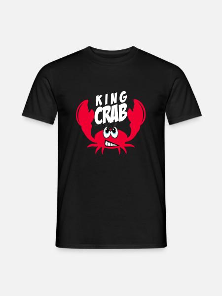 Krabbe Geschenk Krebs - Männer T-Shirt - Schwarz