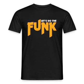 Funk Gift Music Concert Festival - Men's T-Shirt - black - Front - AI Model Male 178 light (178cm)