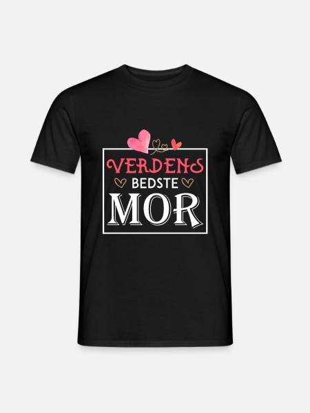 Verdens Bedste Mor - Mænd T-shirt - sort