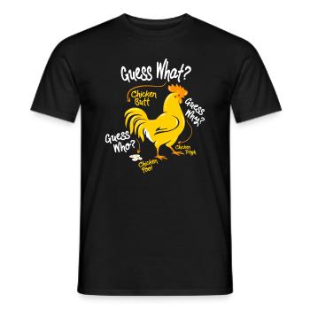 Lustiges Rate mal - niemand interessiert es - Männer T-Shirt - Schwarz - Vorne - AI Model Male 178 light (178cm)