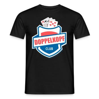 Doppelkopf Club Kartenspiel - Männer T-Shirt - Schwarz - Vorne - AI Model Male 178 light (178cm)
