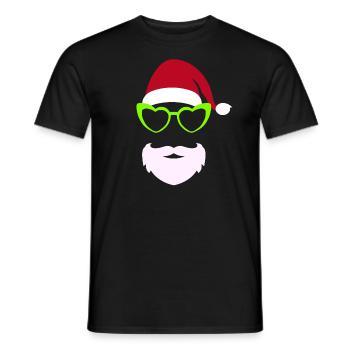 Cooler Weihnachtsmann ugly Christmas - Männer T-Shirt - Schwarz - Vorne - AI Model Male 178 light (178cm)