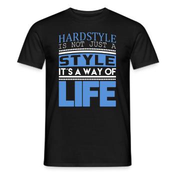 Hardstyle EDM Rave Party Festival Dance Music - Männer T-Shirt - Schwarz - Vorne - AI Model Male 178 light (178cm)