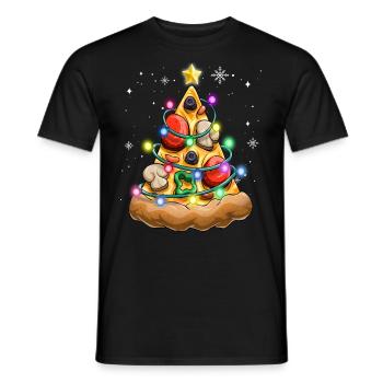 Cute Cats for Everybody Funny Cat Christmas Meowy - Men's T-Shirt - black - Front - AI Model Male 178 light (178cm)