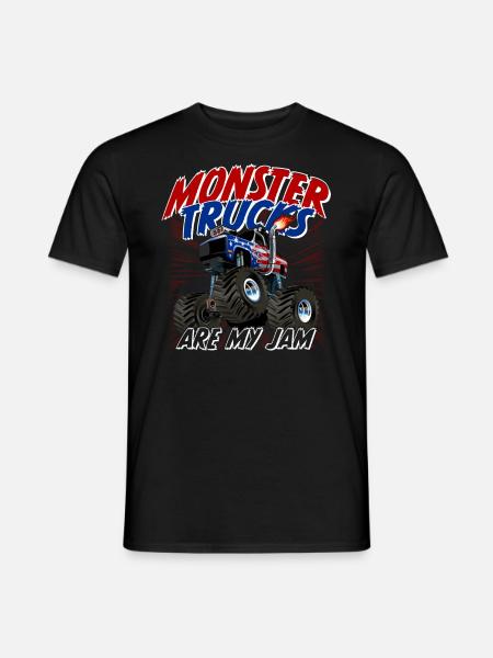 Monster Trucks Monstertruck are my Jam - Mænd T-shirt - sort
