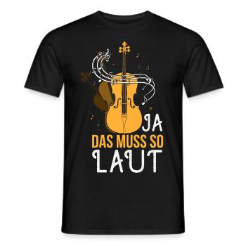 Cello - Violoncello -Cellist Geschenk - Männer T-Shirt - Schwarz - Vorne - AI Model Male 178 light (178cm)