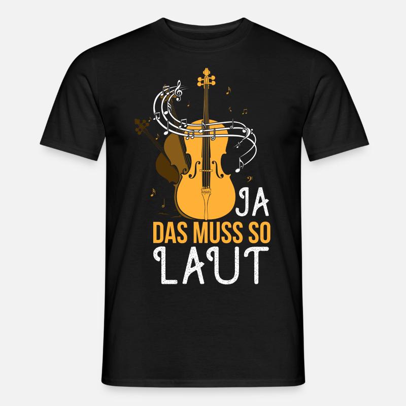 Cello - Violoncello -Cellist Geschenk - Männer T-Shirt - Schwarz
