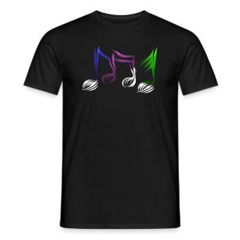 Musik Noten Musiknote - Männer T-Shirt - Schwarz - Vorne - AI Model Male 178 light (178cm)