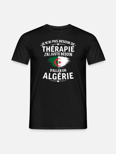 J'ai juste besoin d'aller en algérie - T-shirt homme - noir