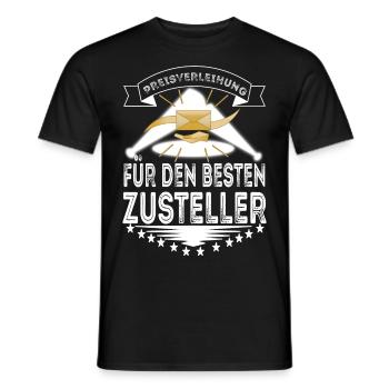 Postman Postman Parcel Service Letter Gifts - Men's T-Shirt - black - Front - AI Model Male 178 light (178cm)