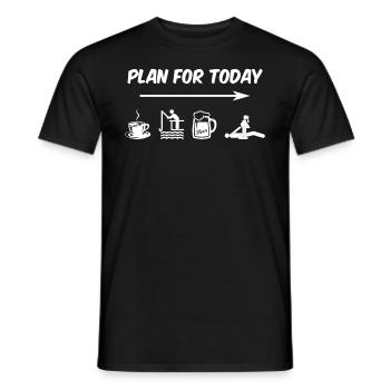 Pêche Bière Café Sex Cadeau - T-shirt homme - noir - Devant - AI Model Male 178 light (178cm)