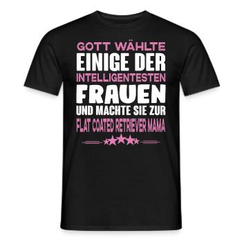 Flat Coated Retriever - Flat Coated Retriever - Männer T-Shirt - Schwarz - Vorne - AI Model Male 178 light (178cm)