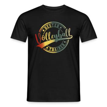 Volleyball Spieler Volleyballer Bester Trainer - Männer T-Shirt - Schwarz - Vorne - AI Model Male 178 light (178cm)