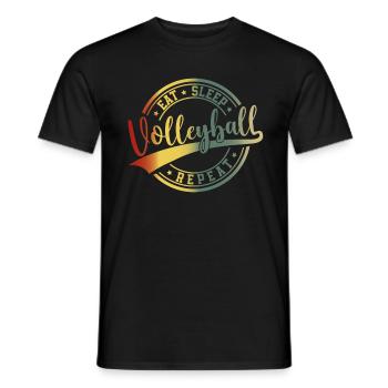 Volleyball joueur de volleyball de beach - T-shirt homme - noir - Devant - AI Model Male 178 light (178cm)