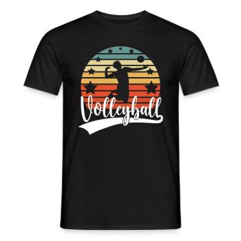 Volleyballer Beach Volleyball Herren Schmetterball - Männer T-Shirt - Schwarz - Vorne - AI Model Male 178 light (178cm)