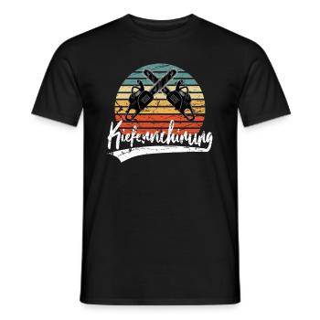 Chirurgien du pin bûcheron Scie à chaîne Forestier - T-shirt homme - noir - Devant - AI Model Male 178 light (178cm)