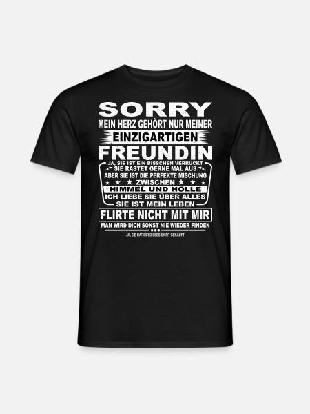Freund Freundin Liebe Jahrestag Love Lustig Spruch - Männer T-Shirt - Schwarz
