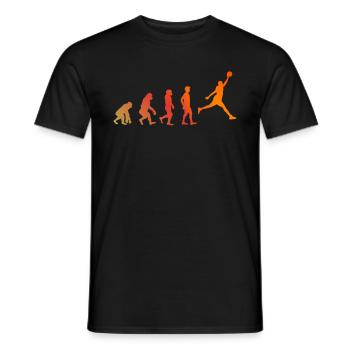 Evolution Basketball Basketballer Dunk Korbleger - Männer T-Shirt - Schwarz - Vorne - AI Model Male 178 light (178cm)