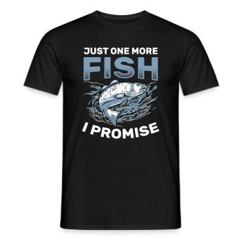 Just One More Fish I Promise Drôle de pêche - T-shirt homme - noir - Devant - AI Model Male 178 light (178cm)