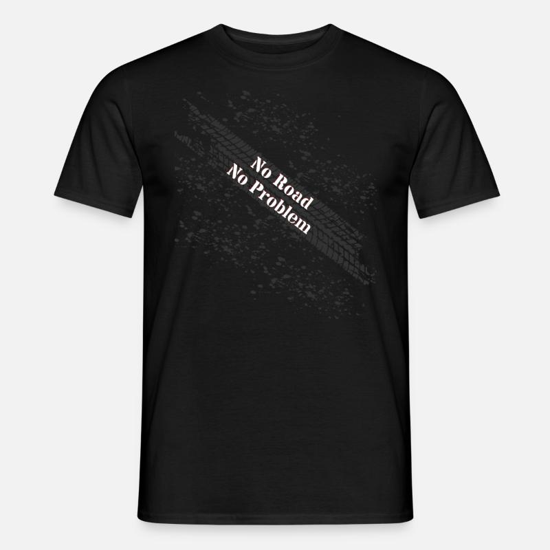 no road no problem offroad - Men’s T-shirt - black