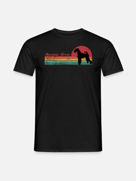 Airedale Terrier For Dog Lovers - Men's T-Shirt - black