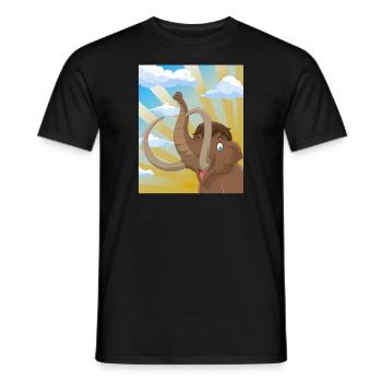 Mammut I Glacé i Cadeau d’éléphant i - T-shirt homme - noir - Devant - AI Model Male 178 light (178cm)