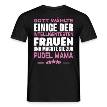 Pudel - Männer T-Shirt - Schwarz - Vorne - AI Model Male 178 light (178cm)