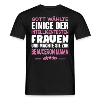 Beauceron Mama - Männer T-Shirt - Schwarz - Vorne - AI Model Male 178 light (178cm)