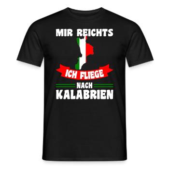 Mir reichts ich fliege nach Kalabrien - Männer T-Shirt - Schwarz - Vorne - AI Model Male 178 light (178cm)