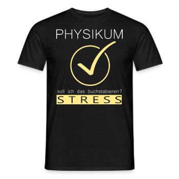 Physikum geschafft - Männer T-Shirt - Schwarz - Vorne - AI Model Male 178 light (178cm)