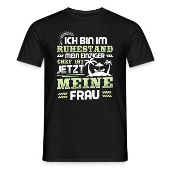 Départ à la retraite Enfin retraité - T-shirt homme - noir - Devant - AI Model Male 178 light (178cm)
