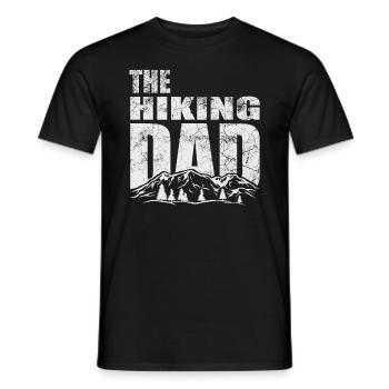 Herren The Hiking Dad Wandern Wanderer Papa Vater - Männer T-Shirt - Schwarz - Vorne - AI Model Male 178 light (178cm)