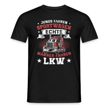 Chauffeur de camion - Real Men Drive Truck - T-shirt homme - noir - Devant - AI Model Male 178 light (178cm)