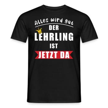 Alles wird gut der Lehrling ist jetzt da Geselle - Männer T-Shirt - Schwarz - Vorne - AI Model Male 178 light (178cm)