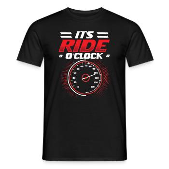 Compteur de vitesse pour motocyclistes et motocyclistes - T-shirt homme - noir - Devant - AI Model Male 178 light (178cm)