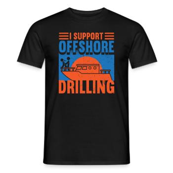 NAVIGATION Forage offshore Fun Sexy - T-shirt homme - noir - Devant - AI Model Male 178 light (178cm)