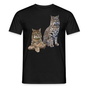 Lynx - Men's T-Shirt - black - Front - AI Model Male 178 light (178cm)