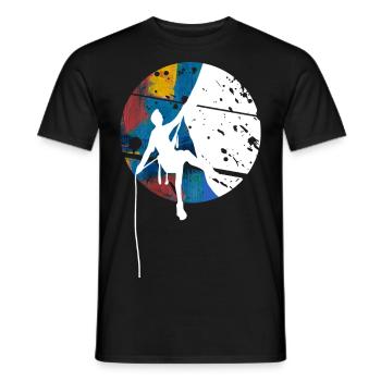Escalade Temps Libre Cadeau Grimpeur - T-shirt homme - noir - Devant - AI Model Male 178 light (178cm)