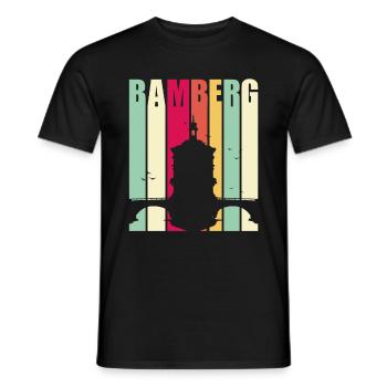 Bamberg Vintage City of Bamberger - Men's T-Shirt - black - Front - AI Model Male 178 light (178cm)