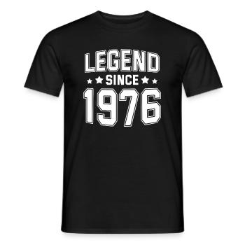 Legende seit 1976 - Männer T-Shirt - Schwarz - Vorne - AI Model Male 178 light (178cm)