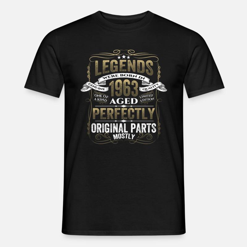 Legenden 1963 Fødselsdagsgave Mine damer og herrer - Mænd T-shirt - sort