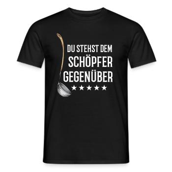 Lustiger Koch Spruch Köche Gastronomie - Männer T-Shirt - Schwarz - Vorne - AI Model Male 178 light (178cm)