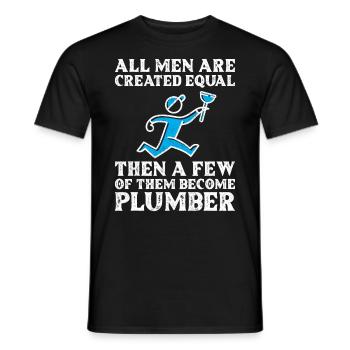All Men Are Created Equal - Männer T-Shirt - Schwarz - Vorne - AI Model Male 178 light (178cm)